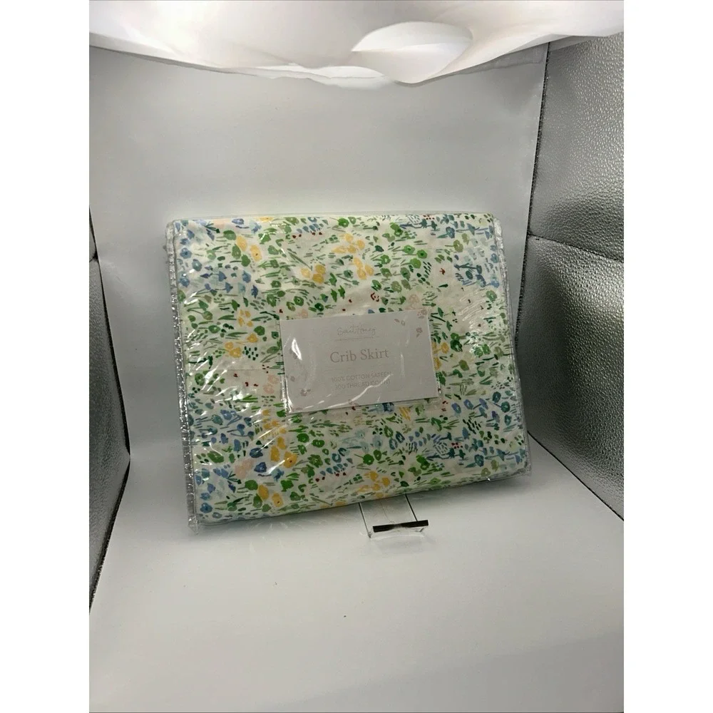 Sweet Honey Clothing Floral Crib  Bed Skirt 300 Thread Ct